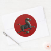 Chinees Paardenjaar Zodiac Verjaardag Ronde Sticke Sticker (Envelop)