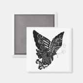Chinees papier-gesneden vlinder ontwerp - magneet (Voorkant / Achterkant)