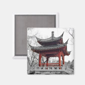 Chinees paviljoen magneet (Voorkant / Achterkant)