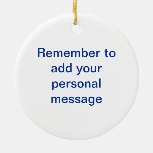 Chinees Porcelain Pattern II Keramisch Ornament (Achterkant)