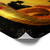Chinees Poster Zodiac Snake (Hoek)