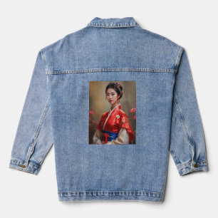 Chinees Prinses Portret Denim Jacket