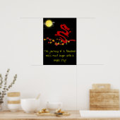 Chinees Proverb-Poster - Draak, Moonlight, bloem Poster (Keuken)