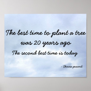 Chinees Proverb-Poster Poster