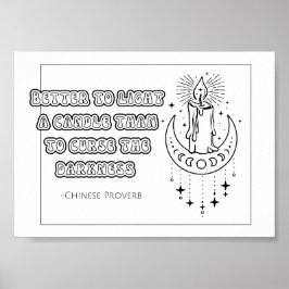 Chinees Proverb-Poster Poster