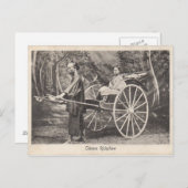  Chinees Rickshaw Foto Briefkaart 1905 (Voorkant / Achterkant)