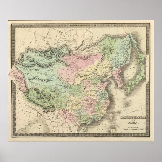 Chinees rijk en Japan Poster (Voorkant)