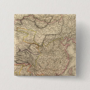 Chinees rijk, Japan Vierkante Button 5,1 Cm