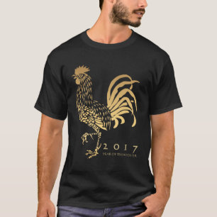 Chinees Rooster aangepast jaar Zodiac Birthday M T T-shirt