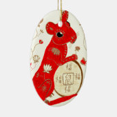 Chinees roosteramiliënornament keramisch ornament (Rechts)