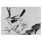 Chinees schilderen, pruimen en vogel snijplank (Voorkant)