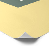 Chinees scrollsymbool voor harmonie poster (Hoek)