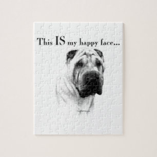 Chinees Shar Pei Happy Face Legpuzzel