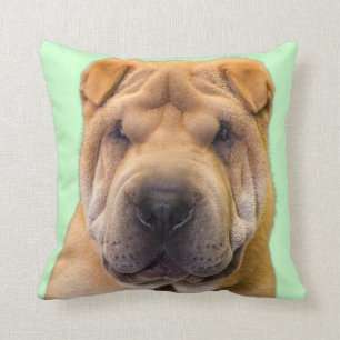 Chinees Shar Pei Portrait Kussen