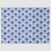 Chinees  Shell Pattern Blue en White Tissuepapier (Voorkant)