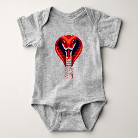 Chinees Slangenjaar 2025 Baby B Romper (Voorkant)