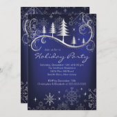 Chinees Snowflakes kerstbomen Kaart (Voorkant / Achterkant)