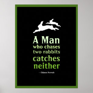 Chinees spreekwoord poster