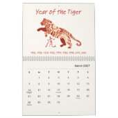 Chinees sterrenbeeld kalender (Mar 2027)