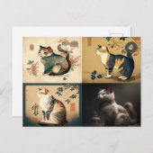 Chinees stijlblad briefkaart (Voorkant / Achterkant)