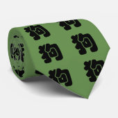 Chinees symbool van het Dog Ideogram Zodiac Birthd Stropdas (Opgerold)