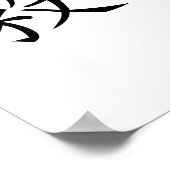 Chinees symbool voor doorzettingsvermogen poster (Hoek)