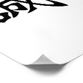 Chinees symbool voor eerlijkheid poster (Hoek)