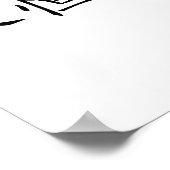 Chinees symbool voor eeuwige liefde poster (Hoek)