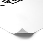 Chinees symbool voor eeuwige liefde poster (Hoek)