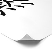 Chinees symbool voor enthousiasme poster (Hoek)