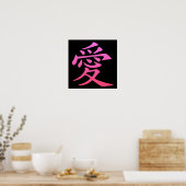 Chinees symbool voor liefde poster (Keuken)