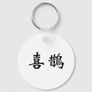 Chinees symbool voor magpie sleutelhanger