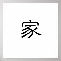 Chinees symbool voor thuis
