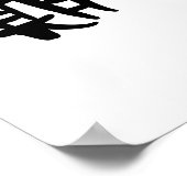 Chinees symbool voor verlangen poster (Hoek)