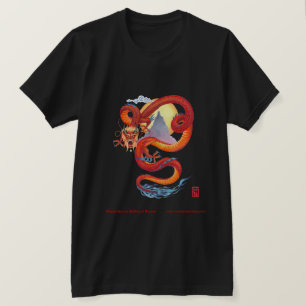 Chinees t-shirt rode draak