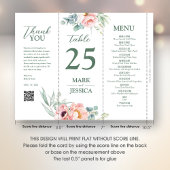 Chinees Tafelnummer, Menu & bedankkaart