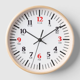 Chinees tekenzwart-rood-nummerslot