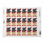 Chinees Tijger Nieuwjaar Fu 2022 Verticaal L Etiket (Full Sheet)