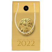Chinees Tijgerjaar 2022 Elegant Monogram SGB Klein Cadeauzakje (Voorkant)