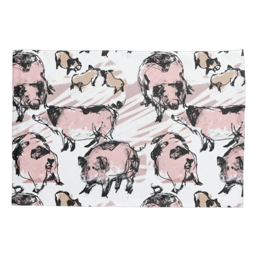 Chinees Varkenspad 2019 Oorspronkelijke tekening P Kussensloop (Achterkant)