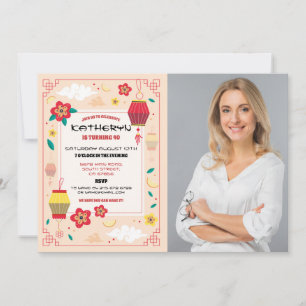 Chinees Verjaardagsfeestrestaurant Foto wegnemen Kaart