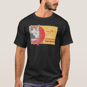 Chinees Vietnamese nieuwjaar 12 Zodiacs Calligrafi T-shirt