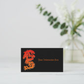 Chinees Visitekaartje voor drakenvuur (Staand voorkant)