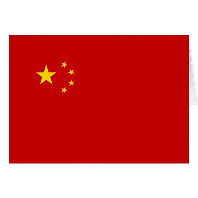 Chinees vlagemblem (Voorkant Horizontaal)