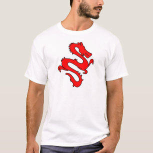 Chinees voert het symbool Dragon Kung Fu in T-shirt