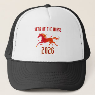 Chinees Vuur Paard Nieuwjaar 2026 Trucker Pet