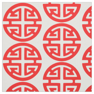 Chinees welvaartssymbool rood stof