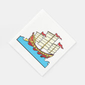 Chinees zeilpapier servet (Hoek)