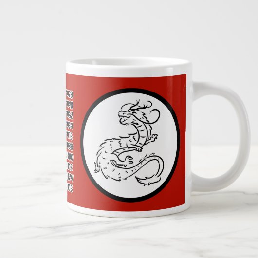 Chinees Zodiac Dragon Jumbo Mok (Rechts)