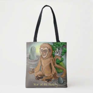 Chinees Zodiac-jaar van de aap Tote Bag